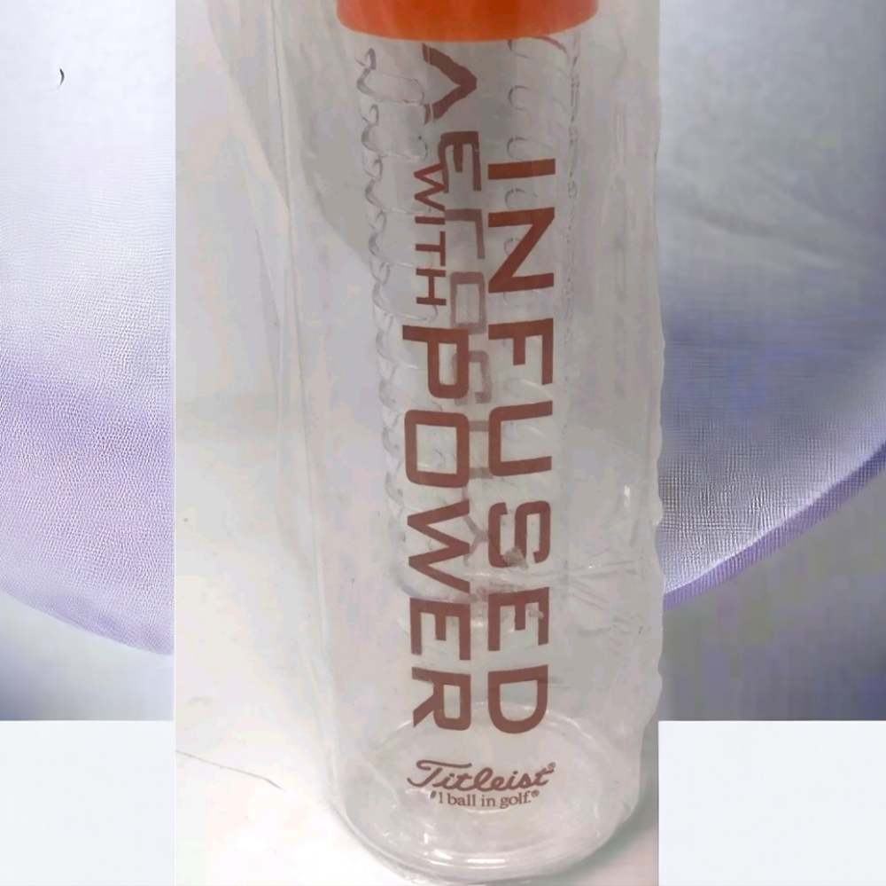 Rare Titleist Velocity Infused Power Infuser Reusable Water Bottle 9.5” New - Picture 2 of 2